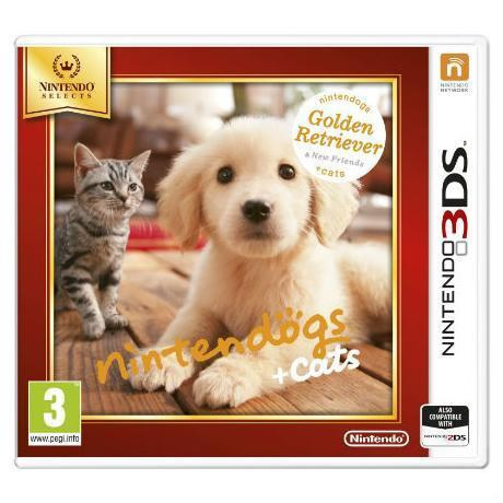 Selects Nintendogs Cats Golden Retriever 3ds